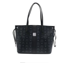 MCM sac cabas à motif monogrammé noir