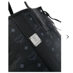 MCM sac cabas à motif monogrammé noir