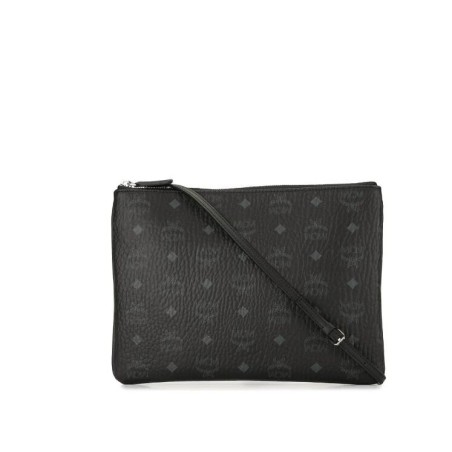 MCM sac à bandoulière Visetos noir