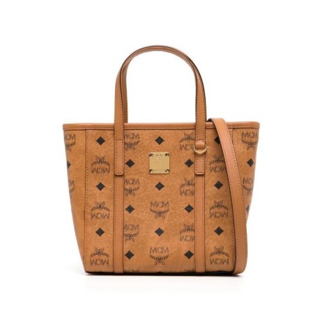 MCM mini sac cabas Toni à logo imprimé