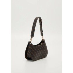 Guess MERIDIAN MINI TOP ZIP Sac à main brown logo