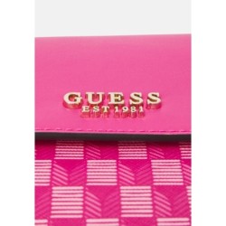 Guess HALLIE Sac à main fuchsia logo