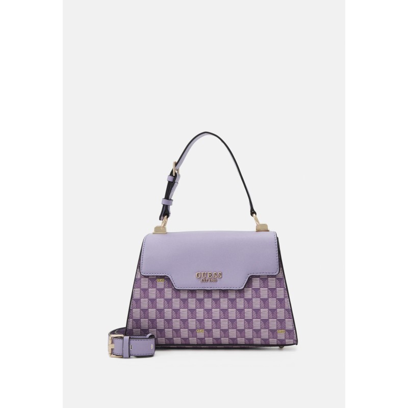 Guess HALLIE Sac à main lilac logo