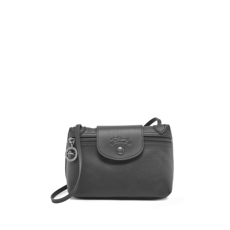 Sac bandoulière Le Pliage Xtra cuir LONGCHAMP Noir