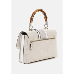 Guess KERIMA FLAP Sac à main blanc