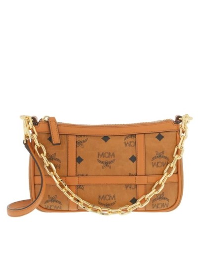 MCM Aren Vi Shoulder Mni Co Cognac