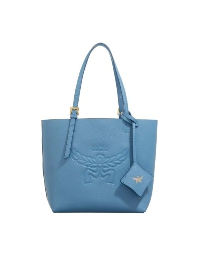 MCM Himmel Leather Mcm Doppel Shopper Mini E4 Blue Heaven