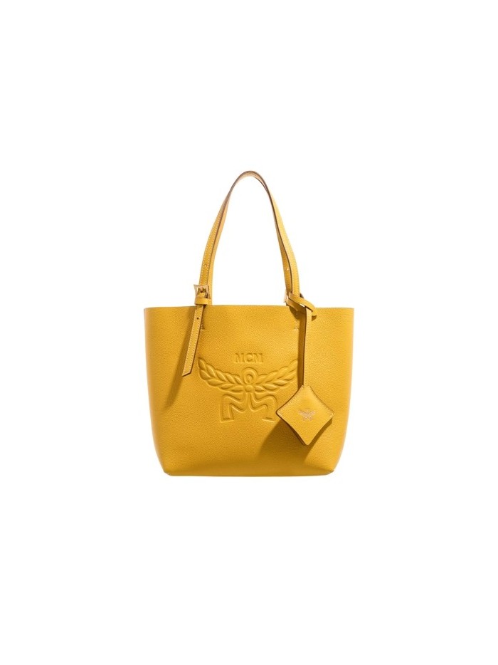 MCM Himmel Leather Mcm Doppel Shopper Mini Y9 Lemon Gold