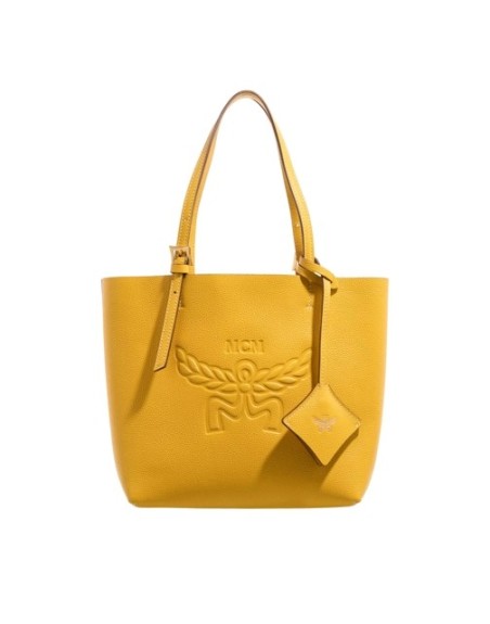 MCM Himmel Leather Mcm Doppel Shopper Mini Y9 Lemon Gold