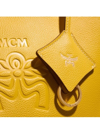 MCM Himmel Leather Mcm Doppel Shopper Mini Y9 Lemon Gold