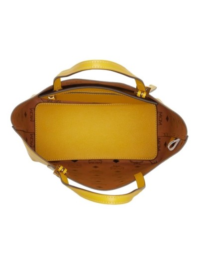 MCM Himmel Leather Mcm Doppel Shopper Mini Y9 Lemon Gold