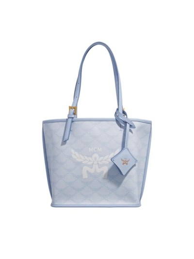 MCM Himmel Lts Shopper Mini Ancient Blue