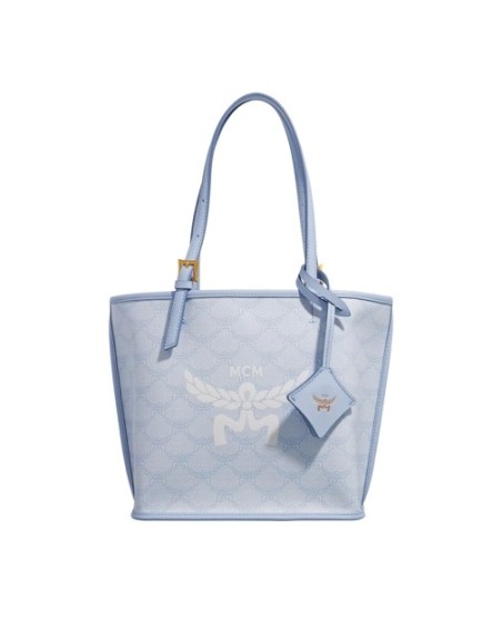 MCM Himmel Lts Shopper Mini Ancient Blue