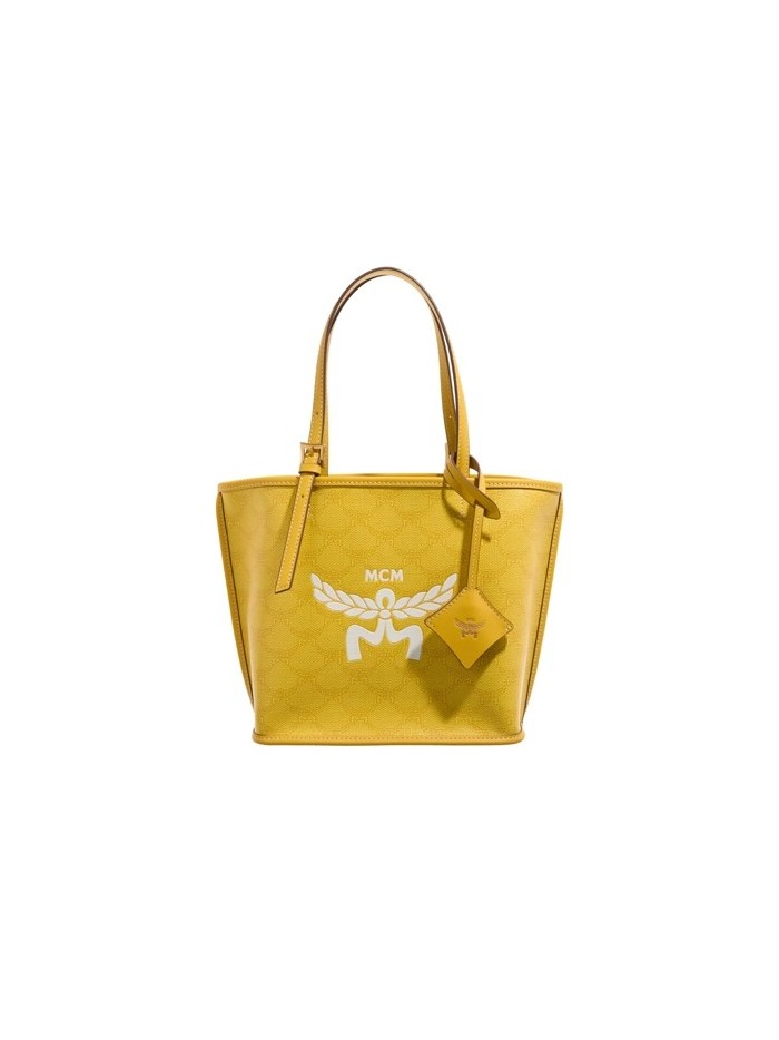 MCM Himmel Lts Shopper Mini Y9 Lemon Gold