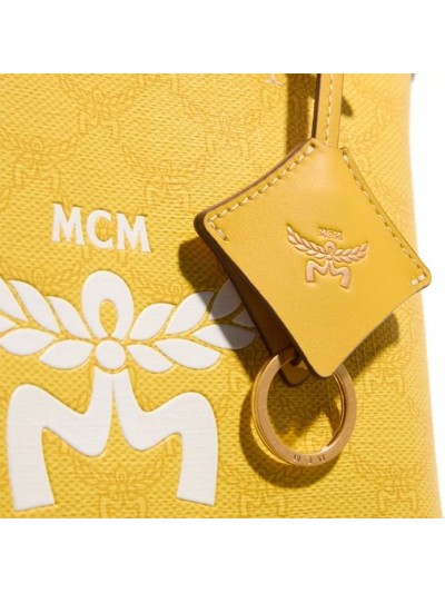 MCM Himmel Lts Shopper Mini Y9 Lemon Gold