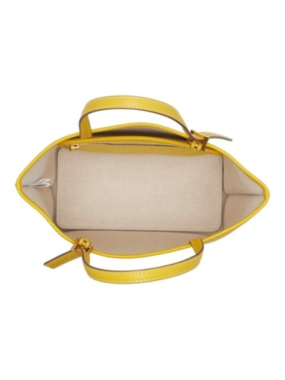 MCM Himmel Lts Shopper Mini Y9 Lemon Gold