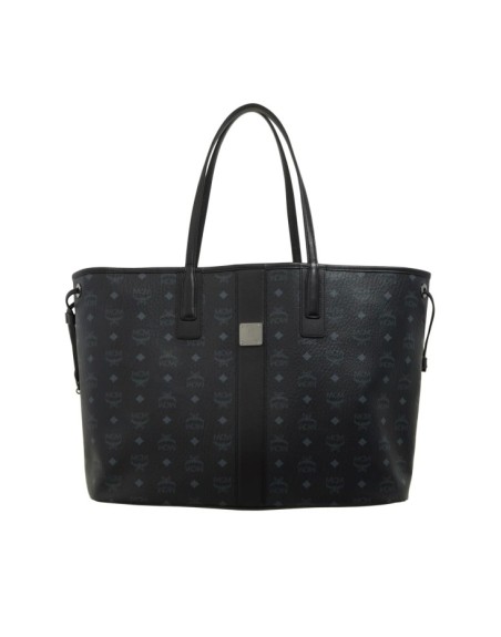 MCM Liz Vi Shopper Lrg Bk Black