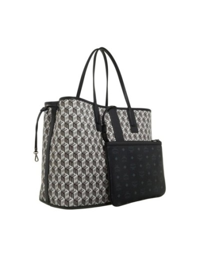 MCM Liz Vi Shopper Lrg Bk Black