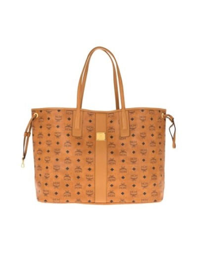 MCM Liz Vi Shopper Lrg Co Cognac