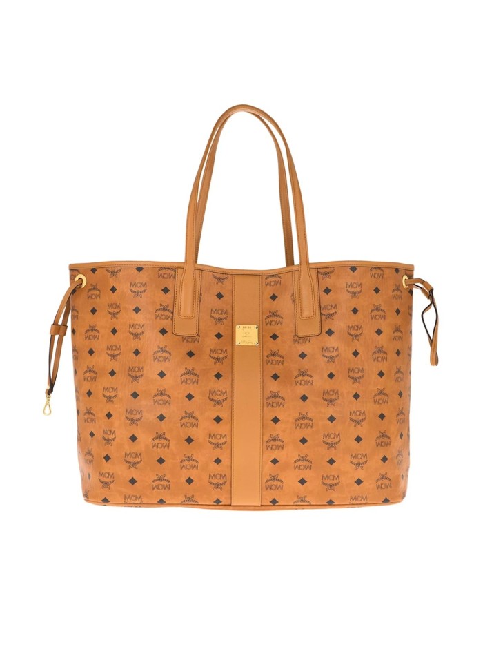 MCM Liz Vi Shopper Lrg Co Cognac