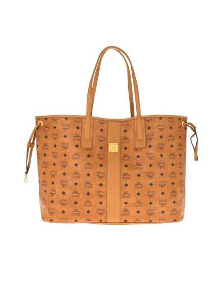 MCM Liz Vi Shopper Lrg Co Cognac