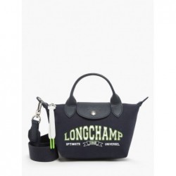 Sac porté main Le pliage université coton LONGCHAMP Marine