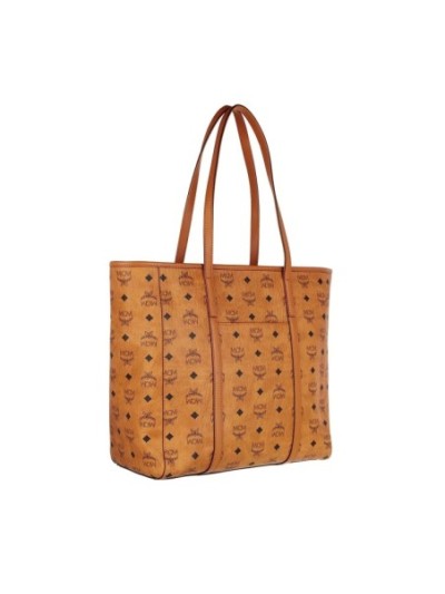 MCM Toni Vi Shopper Med Co, One Size Cognac