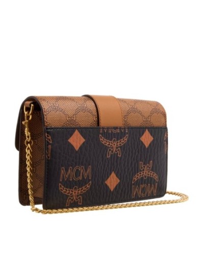 MCM Tracy Vi Lts Mix Crossbody Mni Bk Black