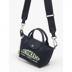 Sac porté main Le pliage université coton LONGCHAMP Marine