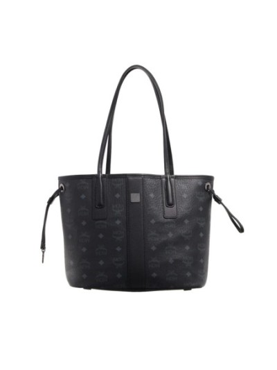 MCM Liz Vi Shopper Sml Bk Black