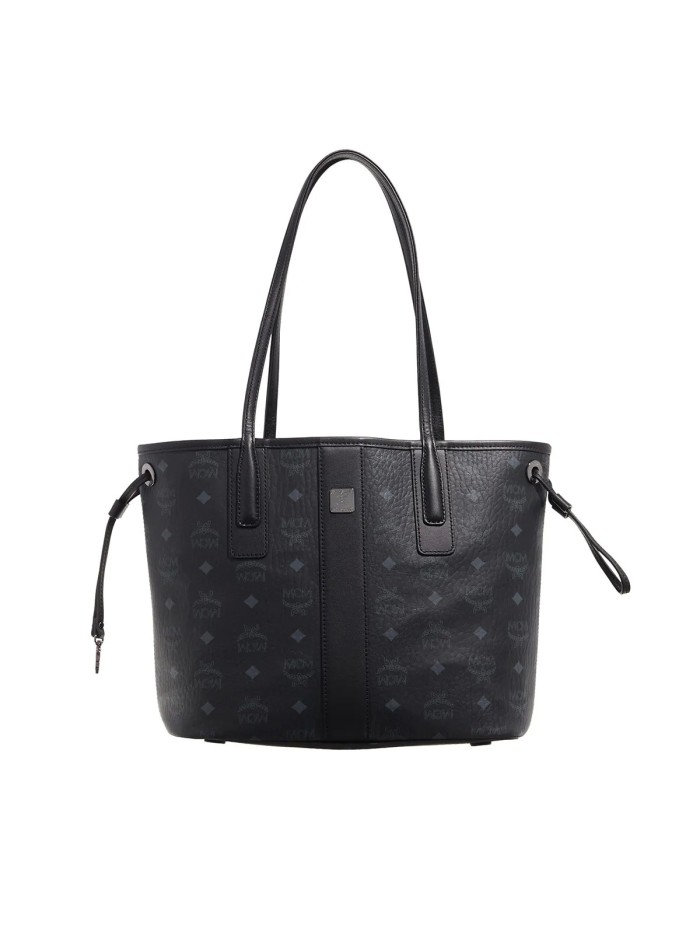 MCM Liz Vi Shopper Sml Bk Black