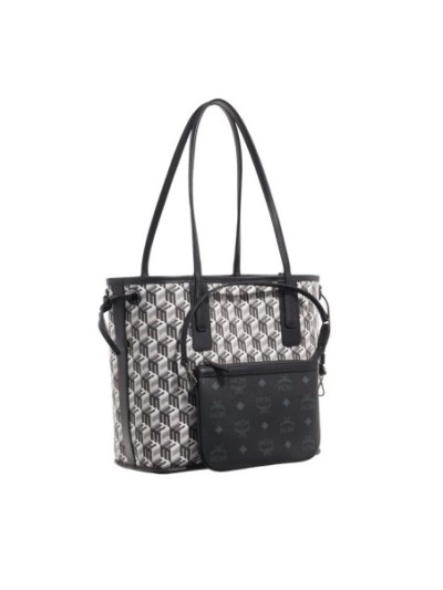 MCM Liz Vi Shopper Sml Bk Black