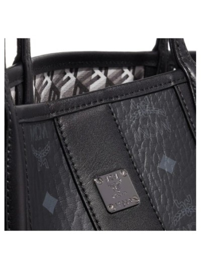 MCM Liz Vi Shopper Sml Bk Black