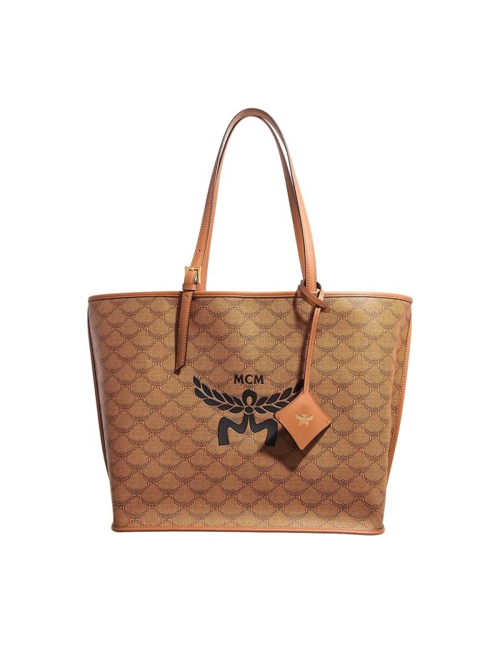 MCM Himmel Lts Shopper Med Cognac