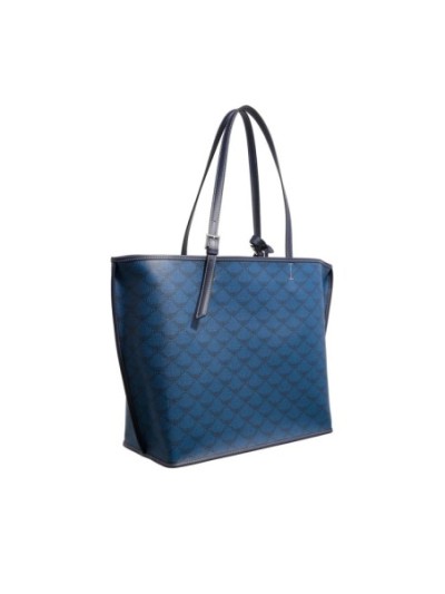 MCM Himmel Lts Shopper Med Vc Navy Blazer