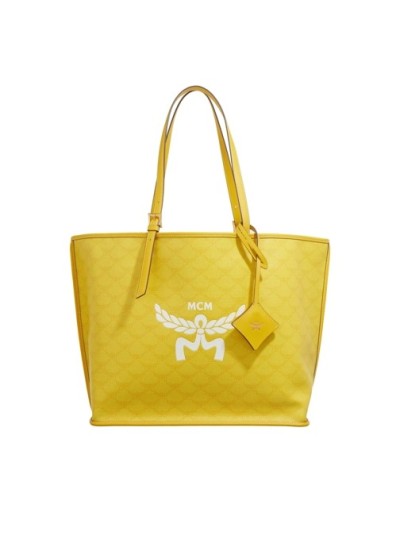 MCM Himmel Lts Shopper Med Y9 Lemon Gold