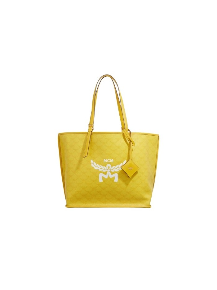 MCM Himmel Lts Shopper Med Y9 Lemon Gold