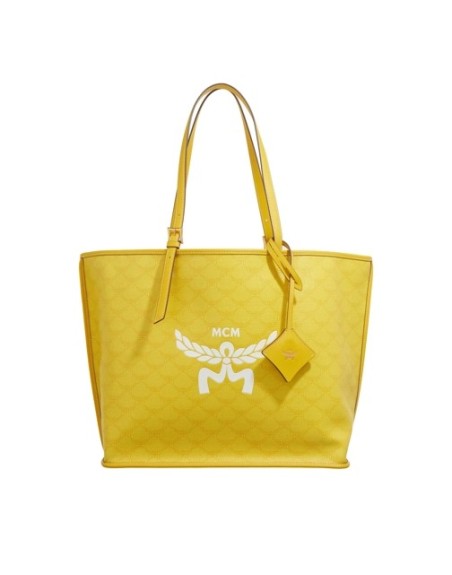 MCM Himmel Lts Shopper Med Y9 Lemon Gold