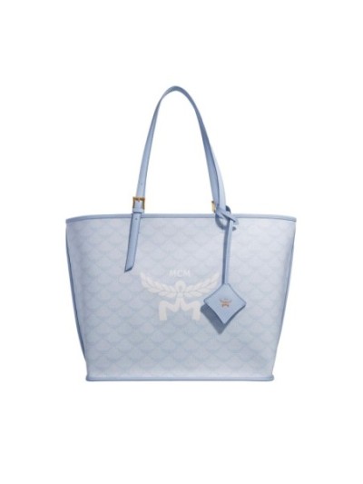 MCM Himmel Lts Shopper Medium Ancient Blue