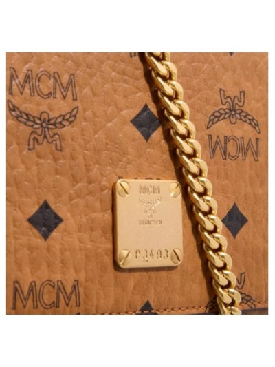 MCM Aren Vi Crossbody Mni Co Cognac