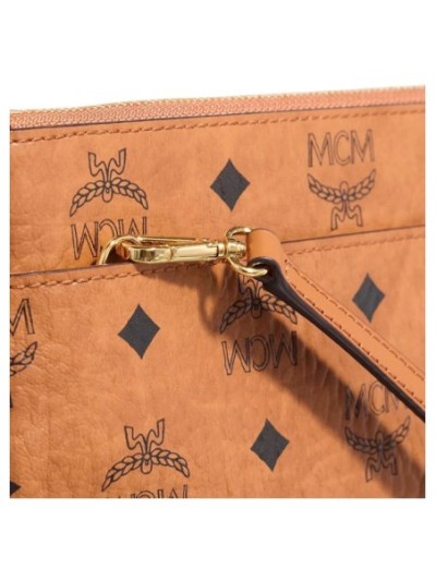 MCM Aren Vi Flat Pouch Med Co Cognac