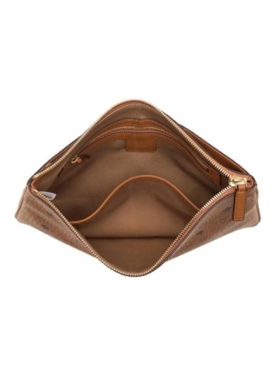 MCM Aren Vi Flat Pouch Med Co Cognac