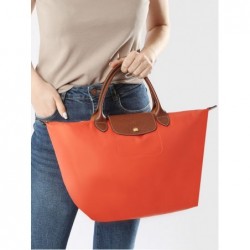 Sac porté main M Le Pliage LONGCHAMP Orange