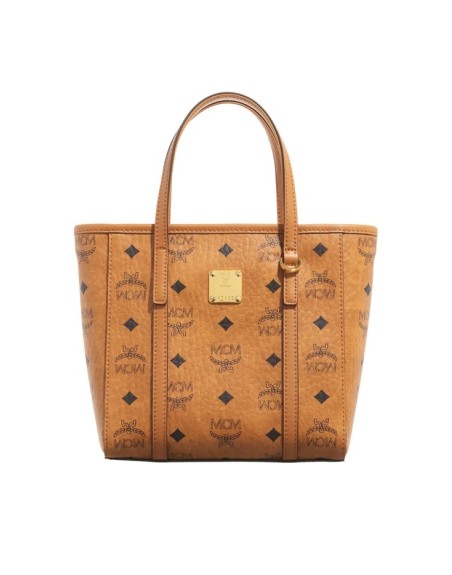 MCM Toni Vi Shopper Mni Co Cognac