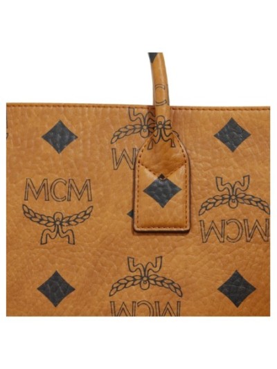 MCM Munchen Vi Tote Large Cognac