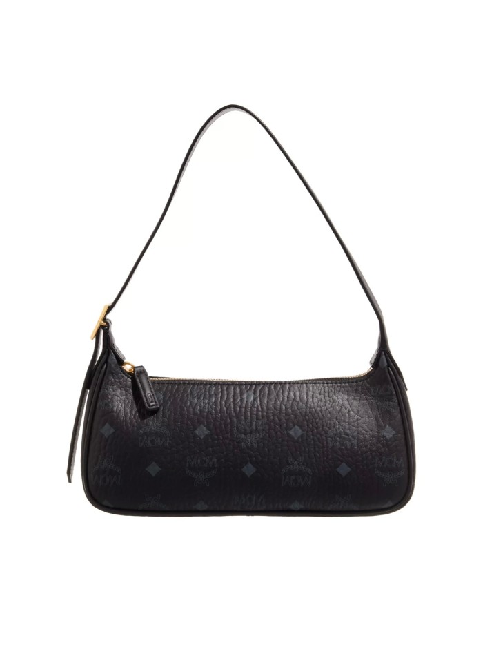 MCM Aren Vi Shoulder Bag Sml Bk Black