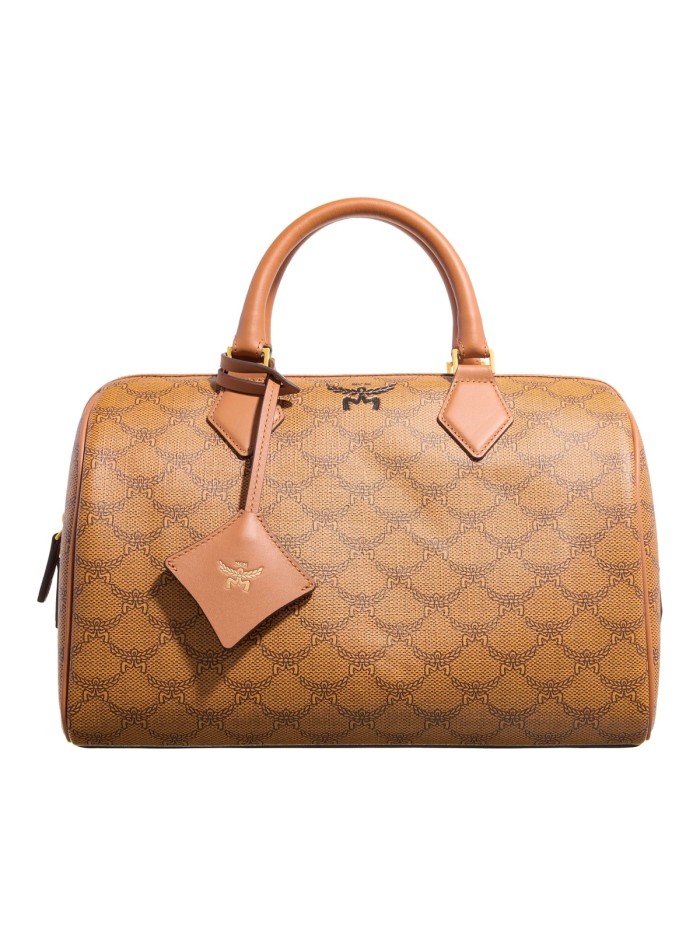 MCM Ella Lts Boston Med Cognac