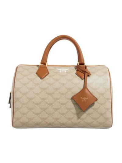 MCM Ella Lts Boston Medium Oatmeal