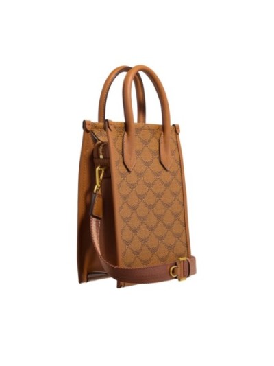 MCM Himmel Lauretos Tote Mini Cognac