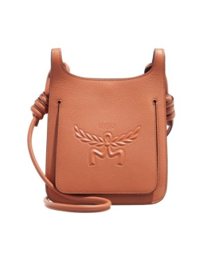 MCM Himmel Lthr Hobo Mini Cognac